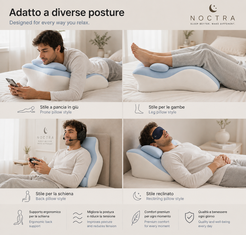 NOCTRΛ — Cuscino a Cuneo Memory Foam