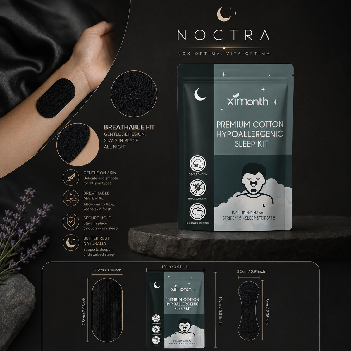 NOCTRΛ — Cerotti per il Sonno | Respirazione Notturna