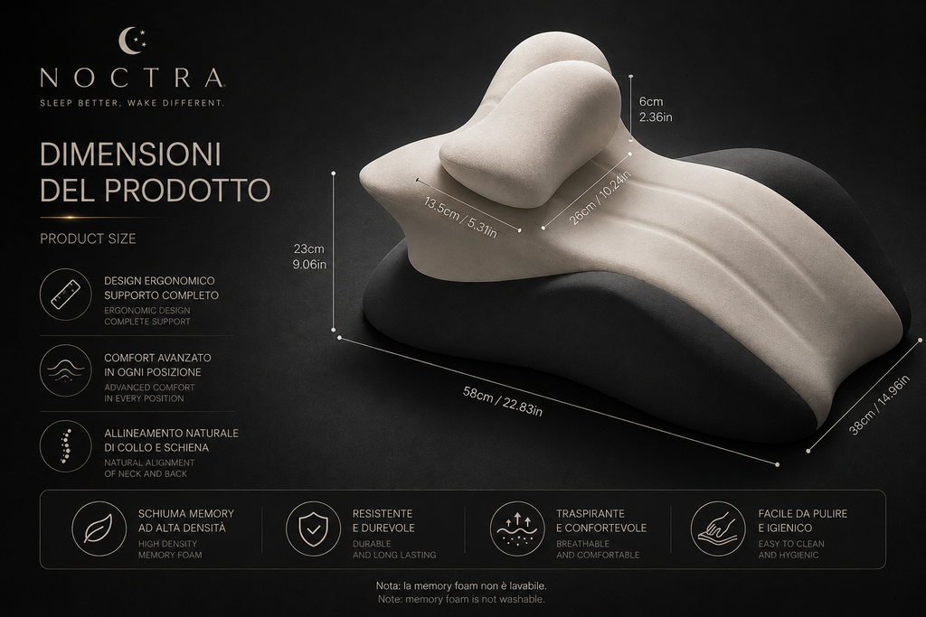 NOCTRΛ — Cuscino a Cuneo Memory Foam