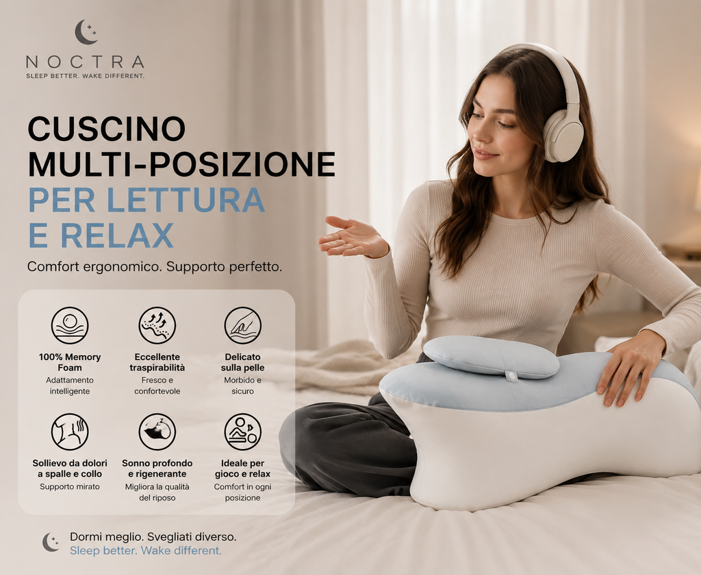 NOCTRΛ — Cuscino a Cuneo Memory Foam