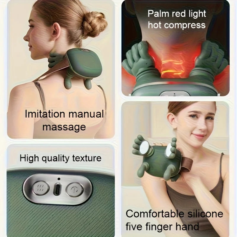 NOCTRΛ — Massaggiatore Cervicale Wireless | Sollievo Profondo, Ogni Sera