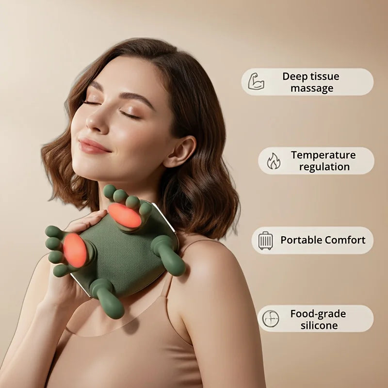 NOCTRΛ — Massaggiatore Cervicale Wireless | Sollievo Profondo, Ogni Sera